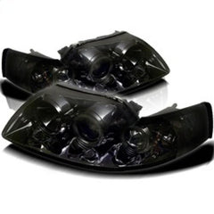 99-04 Ford Mustang Headlight Set - Black Patch Performance - SPYD5010469