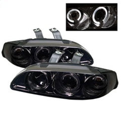 92-95 Honda Civic (Coupe/Hatchback) Headlight Set - Black Patch Performance - SPYD5010865