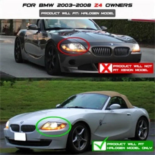03-08 BMW Z4 Headlight Set - Black Patch Performance - SPYD5029072