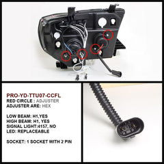 Toyota Headlight Set - Black Patch Performance - SPYD5030306
