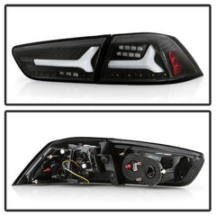 08-14 Mitsubishi Lancer Tail Light Set - Black Patch Performance - SPYD5088130