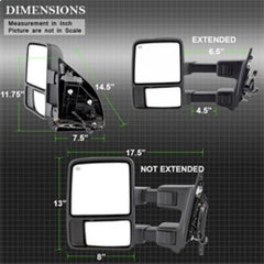 Ford Door Mirror Set - Black Patch Performance - SPYD9935756