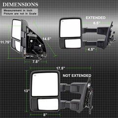 Ford Door Mirror Set - Black Patch Performance - SPYD9935756