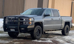 14-18 Chevrolet Silverado 1500 Steelcraft Elevation Series Textured Black Front Bumper - 6010420 - Black Patch Performance - STEE6010420