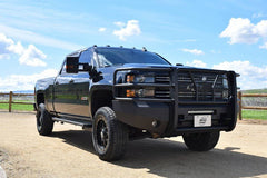 15-19 Chevrolet Silverado 2500/3500 Steelcraft Elevation Series Textured Black Front Bumper - 6010440 - Black Patch Performance - STEE6010440