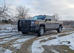 15-19 GMC Sierra 2500/3500 Steelcraft Elevation Series Textured Black Front Bumper - 6010460 - Black Patch Performance - STEE6010460