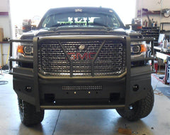 15-19 GMC Sierra 2500/3500 Steelcraft Elevation Series Textured Black Front Bumper - 6010460 - Black Patch Performance - STEE6010460