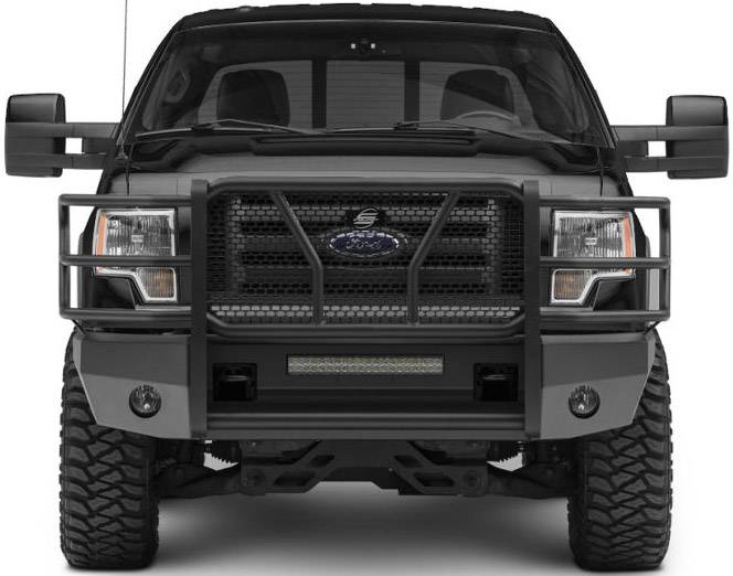 09-14 Ford F150 Steelcraft Elevation Series Textured Black Front Bumper - 6011360 - Black Patch Performance - STEE6011360