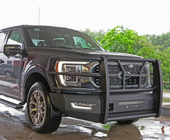 21-23 Ford F150 Steelcraft Elevation Series Textured Black Front Bumper - 6011430cc - Black Patch Performance - STEE6011430CC