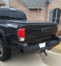 16-23 Toyota Tacoma Steelcraft Elevation Series Textured Black Rear Bumper - 6523420 - Black Patch Performance - STEE6523420