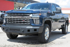 20-23 Chevrolet Silverado 2500/3500 Steelcraft Fortis Series Textured Black Front Bumper - 7110447 - Black Patch Performance - STEE7110447
