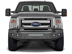 11-16 Ford F250/F350 Steelcraft Fortis Series Textured Black Front Bumper - 7111370hp - Black Patch Performance - STEE7111370HP