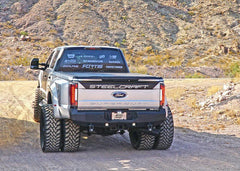 17-26 Ford F250/F350 Steelcraft Fortis Series Textured Black Rear Bumper - 7621380 - Black Patch Performance - STEE7621380