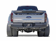 17-26 Ford F250/F350 Steelcraft Fortis Series Textured Black Rear Bumper - 7621380 - Black Patch Performance - STEE7621380