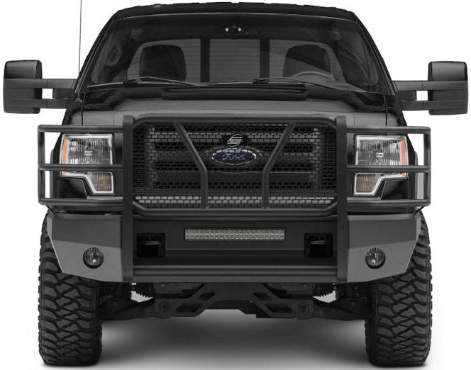 09-14 Ford F150 Steelcraft Elevation Series Textured Black Front Bumper - al6011360 - Black Patch Performance - STEEAL6011360