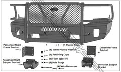 13-18 Ram 1500 & 19-24 Ram 1500 Classic Steelcraft Elevation Series Textured Black Front Bumper - al6012250 - Black Patch Performance - STEEAL6012250