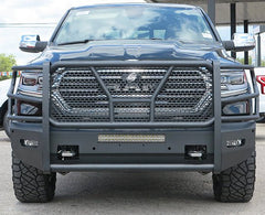 19-24 Ram 1500 Steelcraft Elevation Series Textured Black Front Bumper - al6012270c - Black Patch Performance - STEEAL6012270C