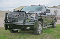 2020-2023 GMC Sierra 2500/3500 Steelcraft HD Series Gloss Black Front Bumper - HD10465RC - Black Patch Performance - STEEHD10465RC