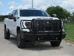 2024-2026 GMC Sierra 2500/3500 Steelcraft HD Series Gloss Black Front Bumper - HD10475RC - Black Patch Performance - STEEHD10475RC