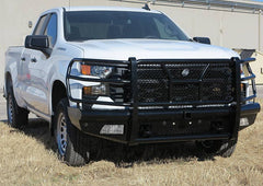 2022-2025 Chevrolet Silverado 1500 Steelcraft HD Series Gloss Black Front Bumper - HD10495RC - Black Patch Performance - STEEHD10495RC