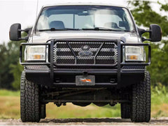 1999-2007 Ford F250/F350Steelcraft HD Series Gloss Black Front Bumper - HD11300R - Black Patch Performance - STEEHD11300R