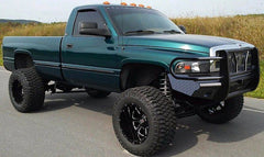 1994-2002 Dodge Ram 2500/3500 Steelcraft HD Series Gloss Black Front Bumper - HD12200R - Black Patch Performance - STEEHD12200R