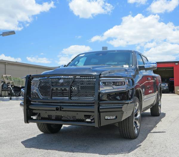 2019-2024 Dodge Ram 1500 Steelcraft HD Series Gloss Black Front Bumper - HD12270RC - Black Patch Performance - STEEHD12270RC