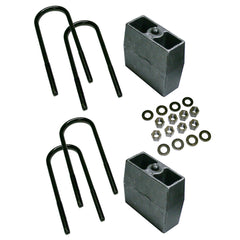 Chevrolet, GMC (4WD) Suspension Leaf Spring Block Kit - Rear - Black Patch Performance - SUPE3059