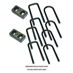 Superlift 9083 2" Rear Block & U-bolt Kit - *Without Top Mount Overloads - Black Patch Performance - SUPE9083