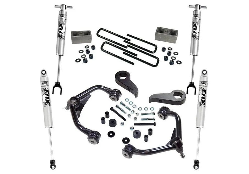 SUPERLIFT 3 Inch Lift kit with Fox Shocks - Black Patch Performance - SUPEK1010F