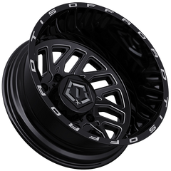 544B-22881RO1S 22X8.25 8X200 (-198) TIS 544B Dually (HB 156.17) - Black Patch Performance - TIS544B22881RO1S