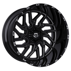 544BM-2108120 20X10 8X6.50 (-20) TIS 544BM (HB 125.2) - Black Patch Performance - TIS544BM2108120