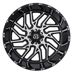 544MB-2228944S 22X12 8X180 (-44) TIS 544MB (HB 125.2) - Black Patch Performance - TIS544MB2228944S