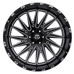 547BM-2228344 22X12 6X5.50 (-44) TIS 547BM (HB 106.2) - Black Patch Performance - TIS547BM2228344