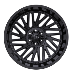 553B-2208910 22X10 8X180 (+10) TIS 553B (HB 124.3) - Black Patch Performance - TIS553B2208910