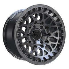 555A-7906312 17X9 6X135 (-12) TIS 555A (HB 87.1) - Black Patch Performance - TIS555A7906312