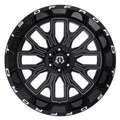 560BM-2125244 20X12 5X5.50 / 5X150 (-44) TIS 560BM (HB 110.2) - Black Patch Performance - TIS560BM2125244