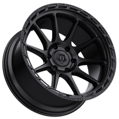 563B-2208319 22X10 6X5.50 (-19) TIS 563B (HB 106.1) - Black Patch Performance - TIS563B2208319