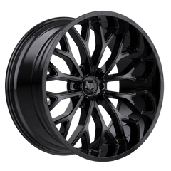 565B-2108324 20X10 6X5.50 (-24) TIS 565B (HB 106.2) - Black Patch Performance - TIS565B2108324