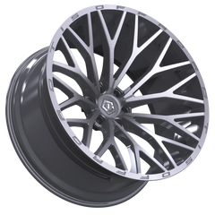 566BSM-7907300 17X9 5X5.00 (+00) TIS 566BSM (HB 71.5) - Black Patch Performance - TIS566BSM7907300