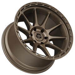 TIS 563BZ Bolt on Cap Bronze with Gloss Black Logo for 8 - 6.50/8 - 180 - Black Patch Performance - TISTIS0008BZ