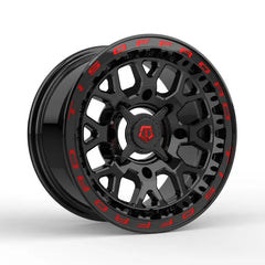 558BMRL-57037+10 15X7 4X137 (+10) TIS 558BMRL (HB 110.18) - Black Patch Performance - TISU558BMRL57037+10