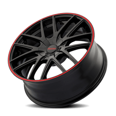 20x8.5 TOUREN TR60 5x110 5x115 Offset (40) Center Bore (72.62) Style #3260 | 3260 - 2811BR - Black Patch Performance - TOUR32602811BR