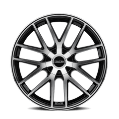 19x8.5 TOUREN TR60 5x112 5x120 Offset (40) Center Bore (74.1) Style #3260 | 3260 - 9809B - Black Patch Performance - TOUR32609809B