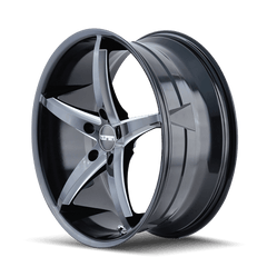20x8.5 TOUREN TR70 5x112 Offset (30) Center Bore (66.56) Style #3270 | 3270 - 2845B30 - Black Patch Performance - TOUR32702845B30