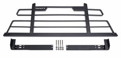 TrailFX Truck Cab Protector / Headache Rack Powder Coated; Titanium Black; Steel; With Mounting Kit; Can Be Used With Cross Bed Tool Box - Black Patch Performance - TRAIHR001B