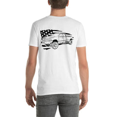 Truck and American Flag T-Shirt - from Black Patch Performance