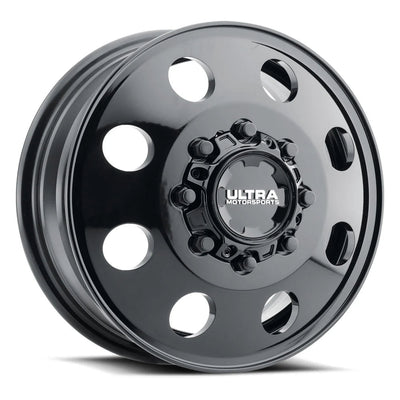 002-7681FBK 17X6.5 8X6.50 (+129) ULT 002FBK Modular Dually (HB 121.7) - Black Patch Performance - ULTR0027681FBK