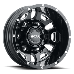003-6670RBM 16X6 6X205 (-140) ULT 003RBM Hunter Dually (HB 161.1) - Black Patch Performance - ULTR0036670RBM
