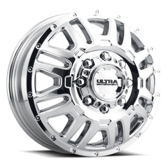 003-7681FC 17X6.5 8X6.50 (+129) ULT 003FC Hunter Dually (HB 121.7) - Black Patch Performance - ULTR0037681FC